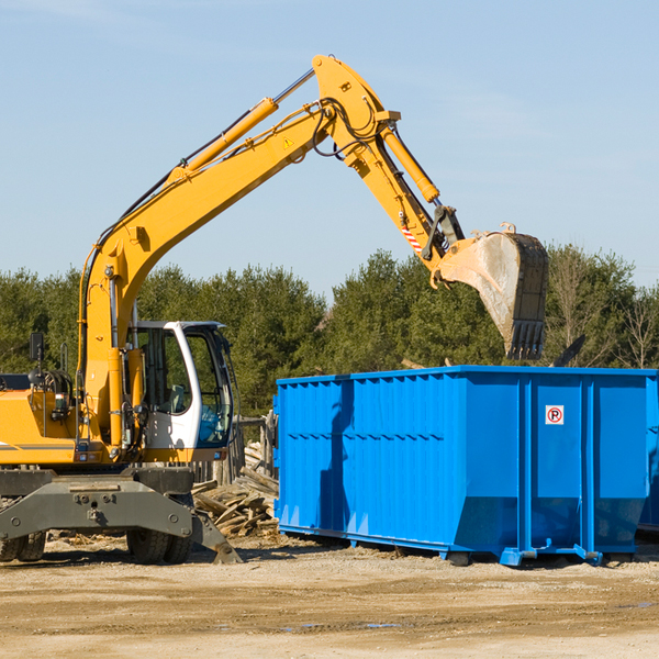 can i choose the location where the residential dumpster will be placed in Millinocket ME